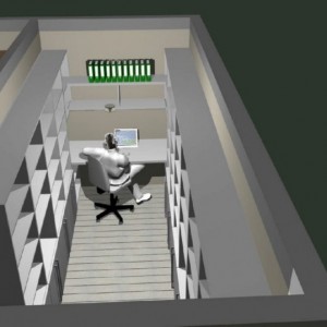 Kitaplikli - Calısma - Masasi - 04