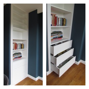 Çekmeceli kitaplık - Dolap 